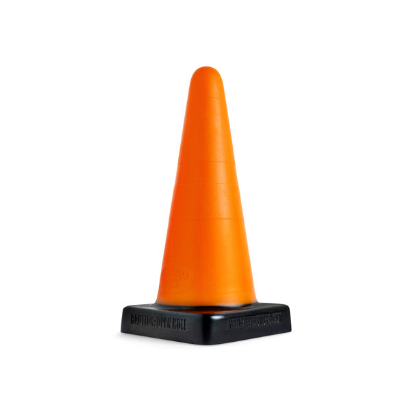Mr Hankey's TRAFFIC CONE: Anal Trainer XS | 7.5 Inches SOLID ORANGE