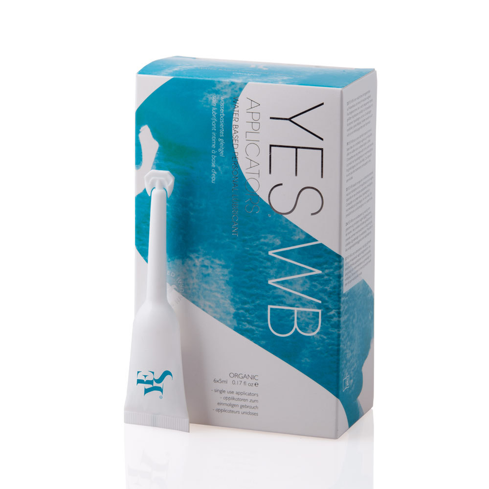 Yes Lube Water Based Natural Personal Lubricant Applicators (6 x 5ml) | UberKinky