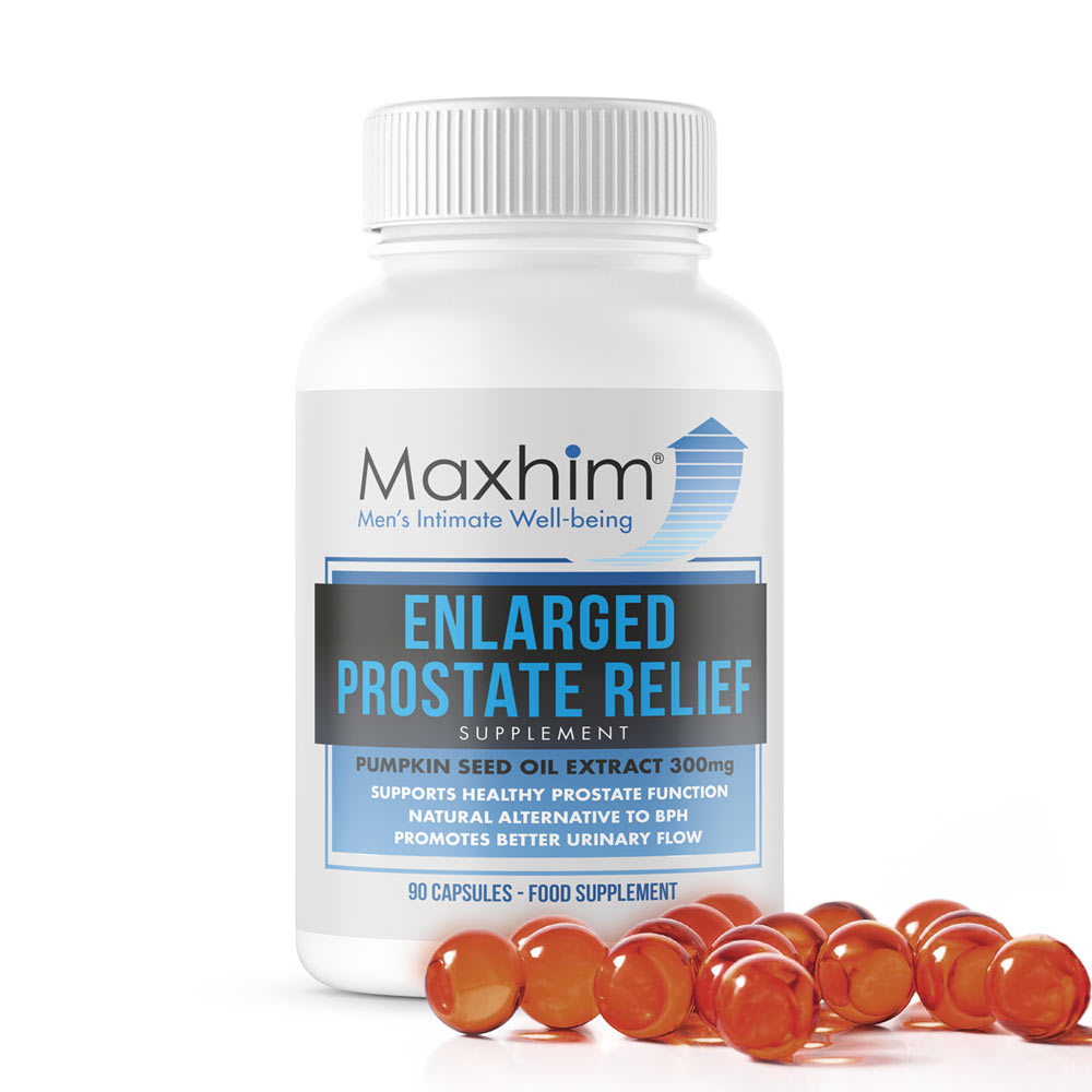 Maxhim Enlarged Prostate Relief Supplement 90 Capsules