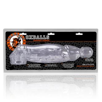 Oxballs BUTCH Cock Extender Sheath with Cocksling | Clear