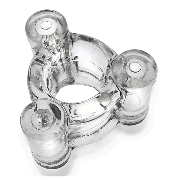 Oxballs HEAVYSQUEEZE weighted ballstretcher - Clear