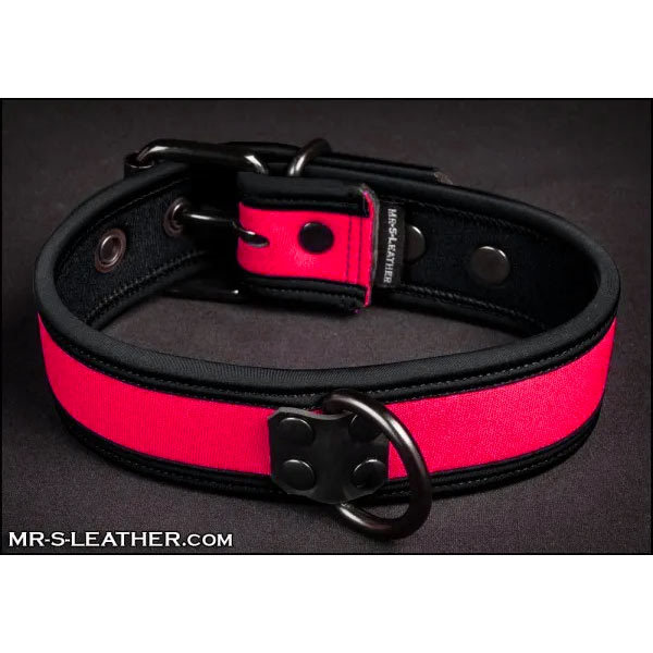 Mr S Leather NEO Puppy Collar Pink