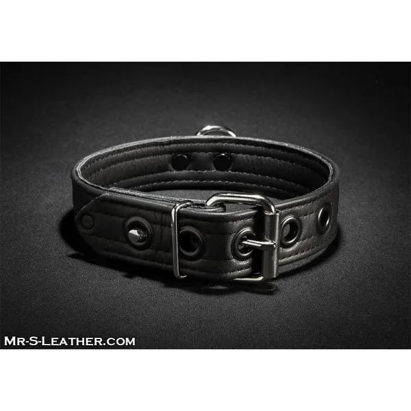 Mr.S Leather LEATHER Puppy Collar | Black