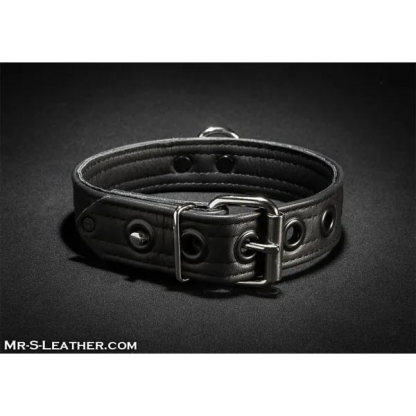 Mr.S Leather LEATHER Puppy Collar | Black