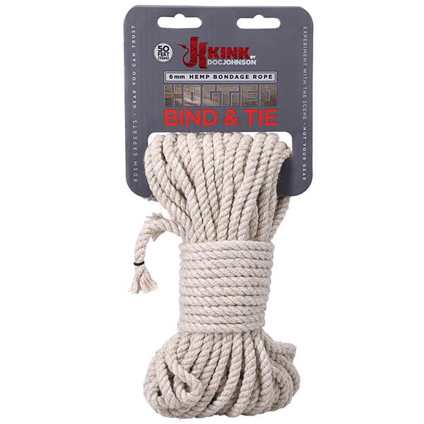 KINK - Bind & Tie - 50 Ft Hemp Bondage Rope