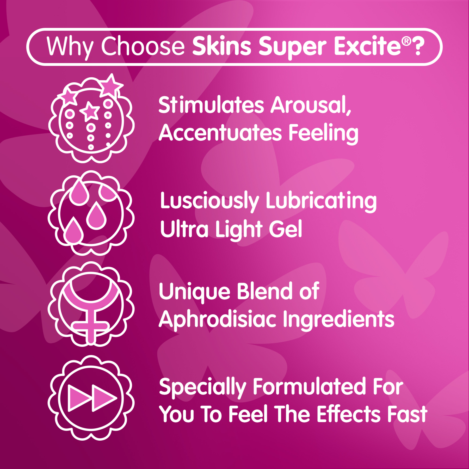 Skins Super Excite Clitoral Stimulation Gel 30ml | UberKinky