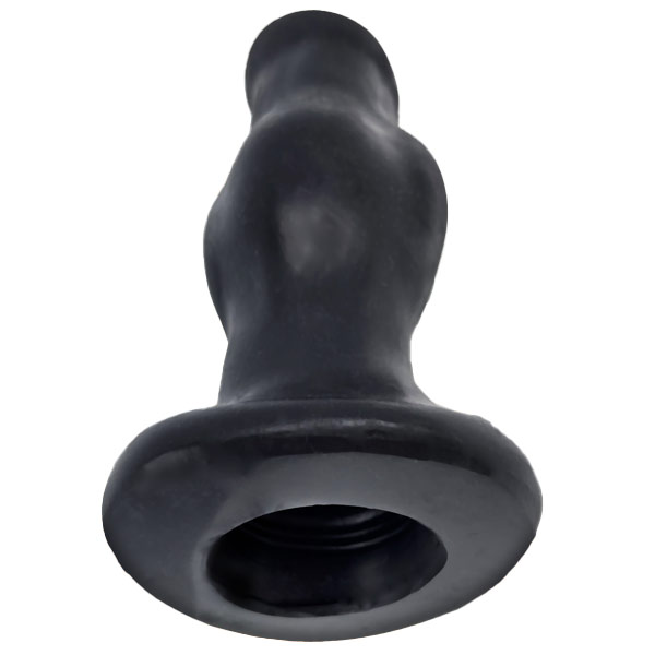 Oxballs Tall POPPER PIG-HOLE Hollow Plug | Black