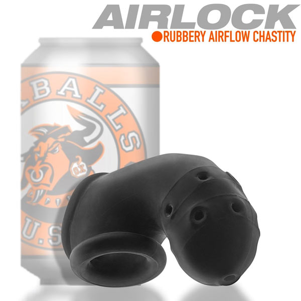 Oxballs AIRLOCK Air-Lite Vented Chastity | Black Ice