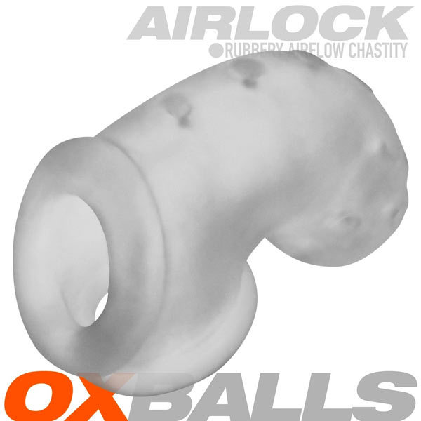 Oxballs AIRLOCK Air-Lite Vented Chastity | Clear Ice