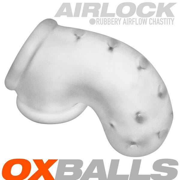 Oxballs AIRLOCK Air-Lite Vented Chastity | Clear Ice