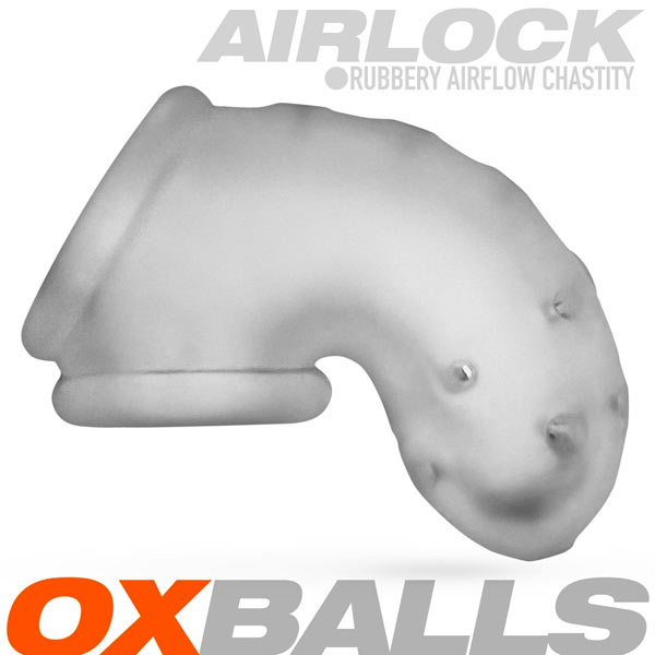 Oxballs AIRLOCK Air-Lite Vented Chastity | Clear Ice