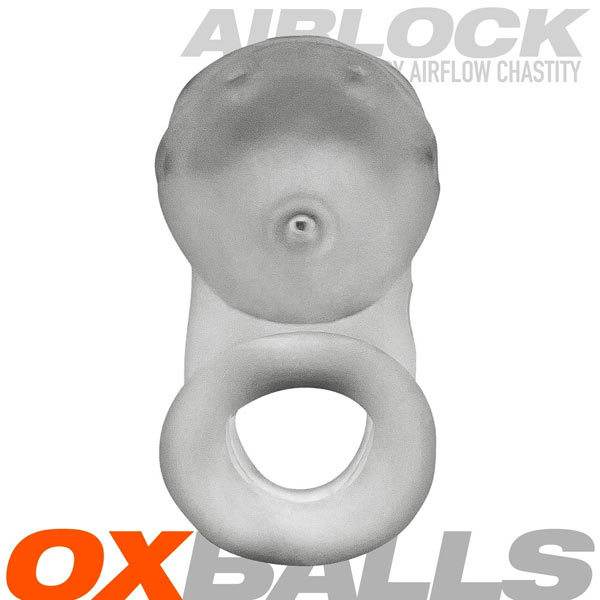 Oxballs AIRLOCK Air-Lite Vented Chastity | Clear Ice