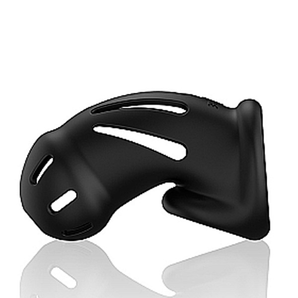 MAN CAGE Model 27 - Ultra Soft Silicone Chastity Cage | Black