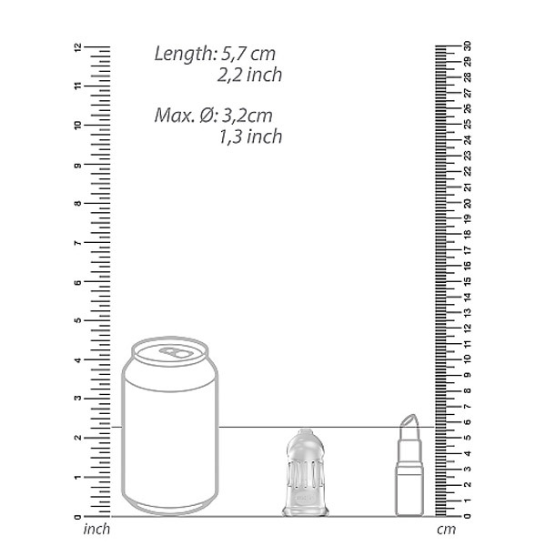 MAN CAGE Model 29 - TPE Chastity Cage | Transparent