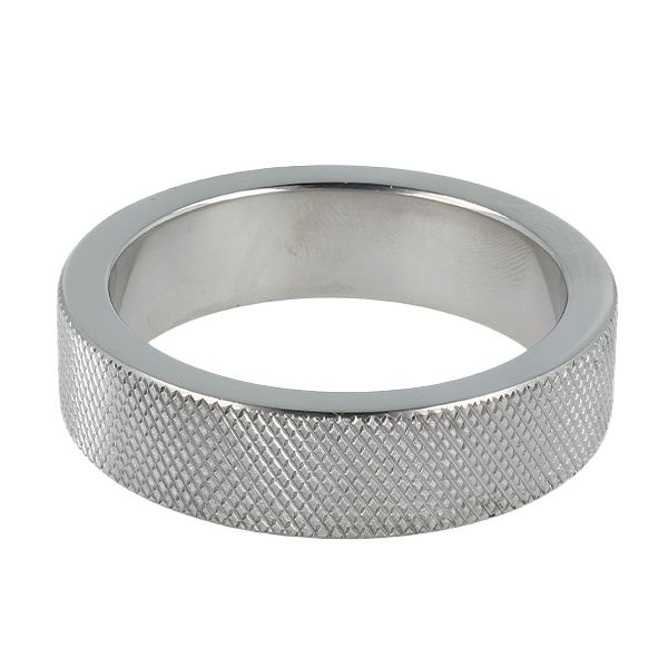 Titus Steel CROSSHATCH Cock Ring - M