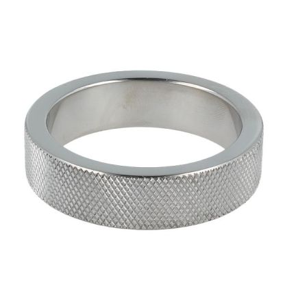 Titus Steel CROSSHATCH Cock Ring - S
