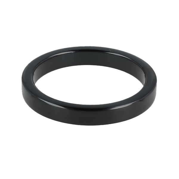 Titus Steel FLAT 10mm Cock Ring Black - L