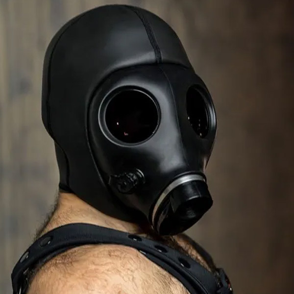 Mr.S Leather Blackout Gas Mask Hood