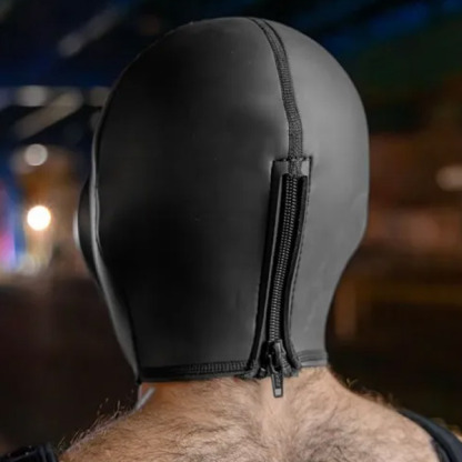 Mr.S Leather Blackout Gas Mask Hood