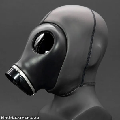 Mr.S Leather Blackout Gas Mask Hood