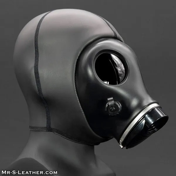 Mr.S Leather Blackout Gas Mask Hood