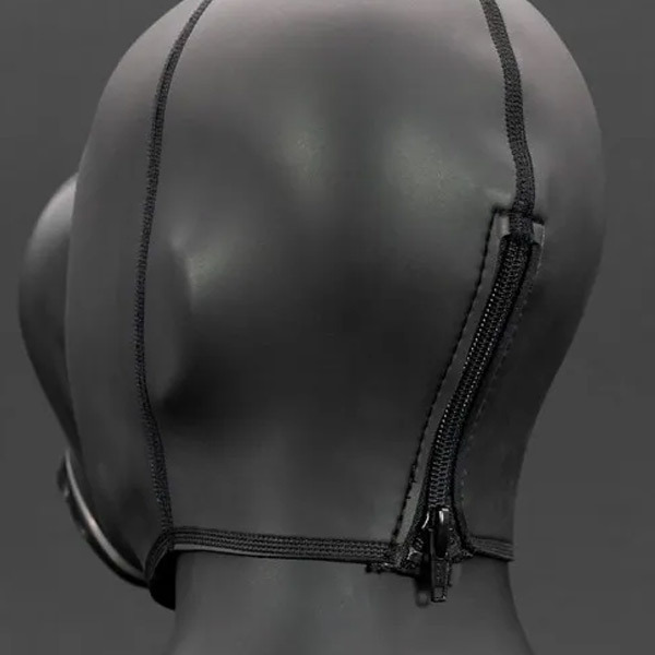Mr.S Leather Blackout Gas Mask Hood