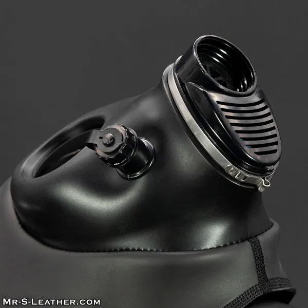 Mr.S Leather Blackout Gas Mask Hood