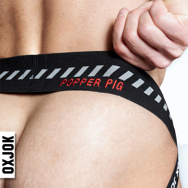 Oxballs POPPER Jockstrap | Black/Red