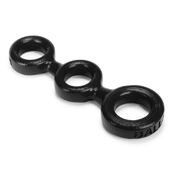 Oxballs 3-BALL Cock/Ball Ring | BLACK