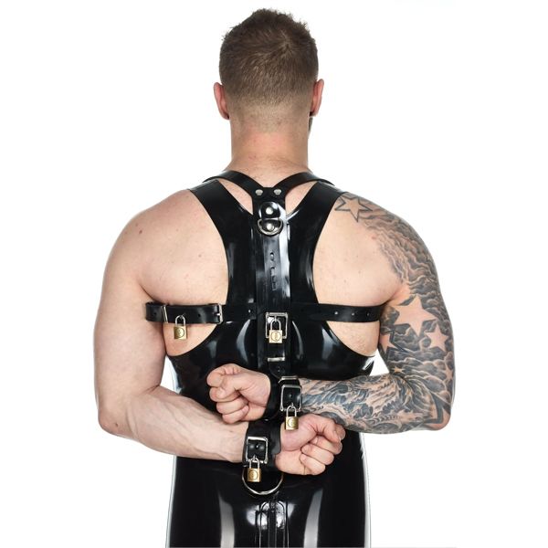 Vilain Garçon Heavy Rubber Shoulder-to-Wrist Restraint S/M