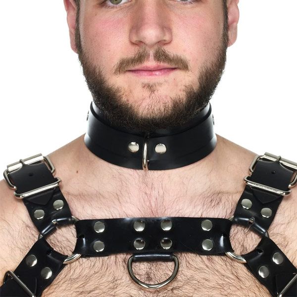 Vilain Garçon Heavy Rubber Bulldog Harness - S