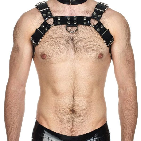 Vilain Garçon Heavy Rubber Bulldog Harness - L