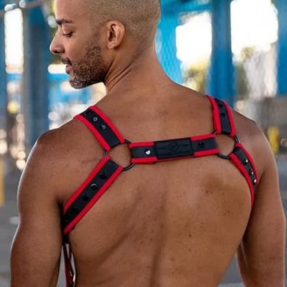 Mr.S Leather FuckGear Crossbow Harness Black/Red