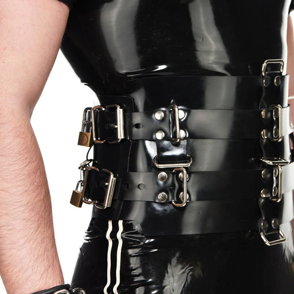 Vilain Garçon Heavy Rubber Bondage Corset Belt