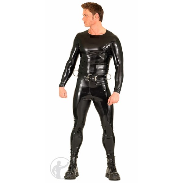 Invincible Rubber Rubber Leggings | Black/Black