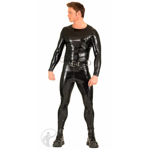 Invincible Rubber Rubber Leggings | Black/Black