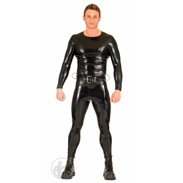 Invincible Rubber Rubber Leggings | Black/Black