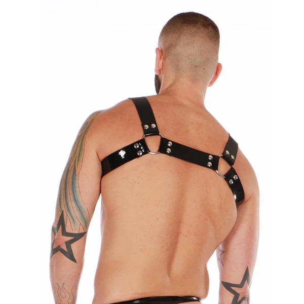 Invincible Rubber Rubber Bulldog Harness | Black/Black