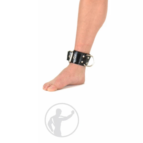 Invincible Rubber Rubber Premium Ankle Restraints - Black
