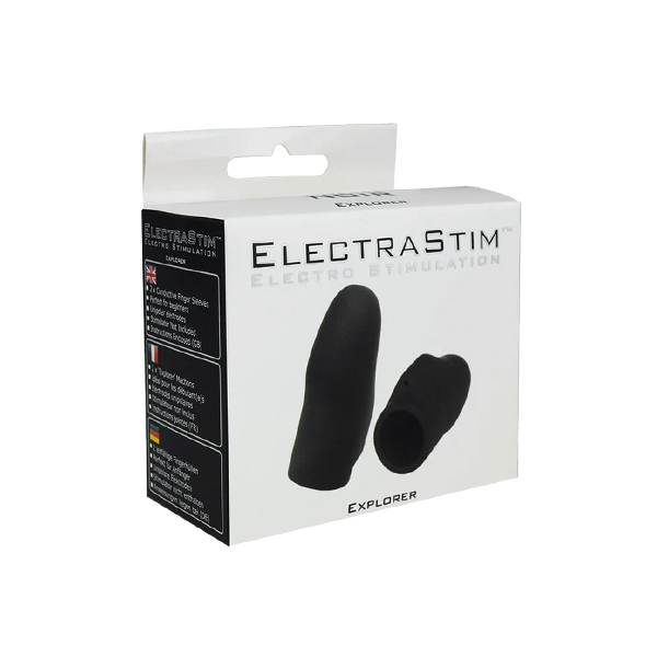 ElectraStim Silicone Noir 'Explorer' Electro Finger Sleeves