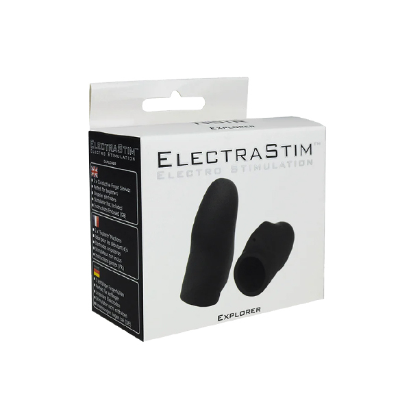 ElectraStim Silicone Noir 'Explorer' Electro Finger Sleeves