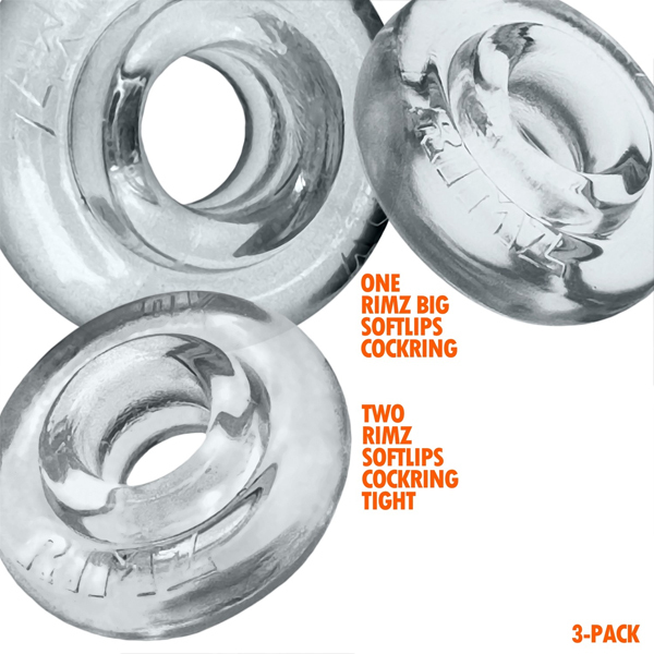 Oxballs RIMRINGZ 3-pack | Clear