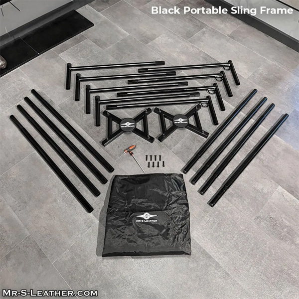 Mr. S Leather Heavy Duty Portable Sling Kit | Black 