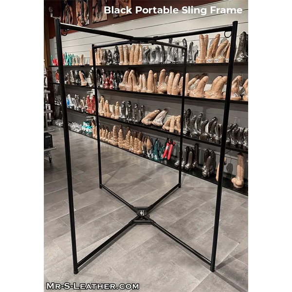 Mr.S Leather Heavy Duty Portable Sling Frame | Black 