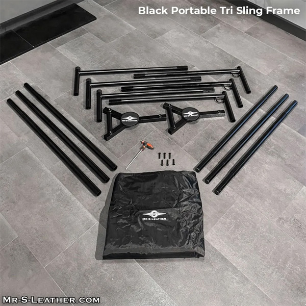 Mr. S Leather Portable Tri Sling Kit | Black 