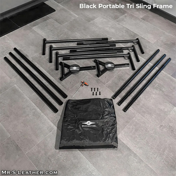 Mr. S Leather Portable Tri Sling Kit | Black 