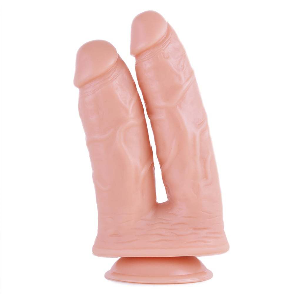 UberKinky Dual Double Penetration Dildo 6 Inches | UberKinky