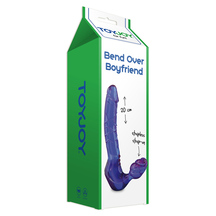 ToyJoy Bend Over Boyfriend Strapless Strap On Dildo 7.6 Inches | UberKinky