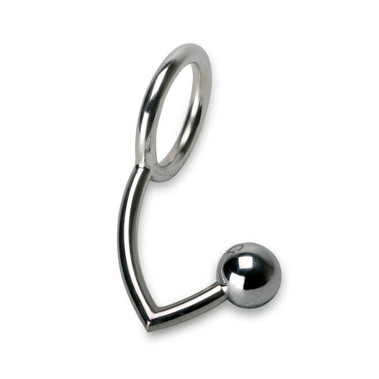 Cock Ring with Anal Ball Lock 45MM | UberKinky