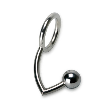 Cock Ring with Anal Ball Lock 45MM | UberKinky